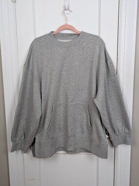 Urban Outfitters Oversized Crewneck Sweatshirt — Heather Grey | Size M